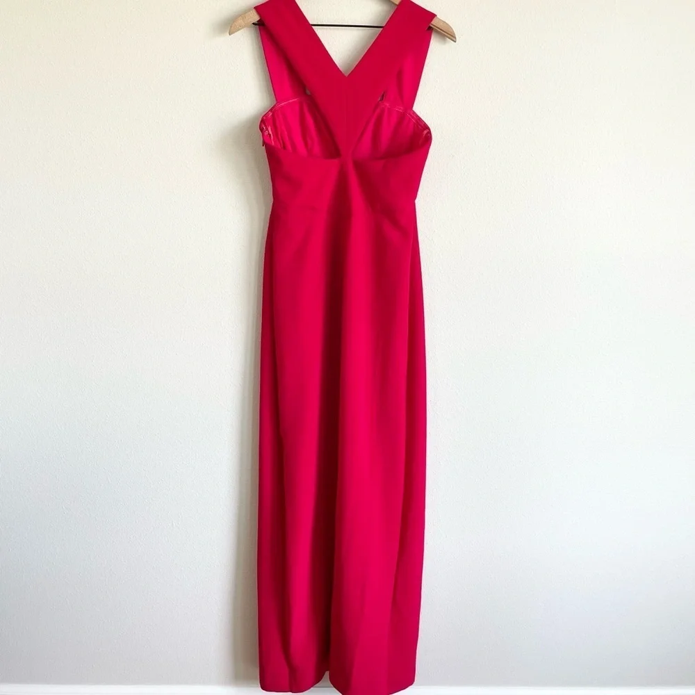 BCBGMAXAZRIA Agata Red Gown Dress formal prom homecoming wedding gala black tie - Picture 7 of 10